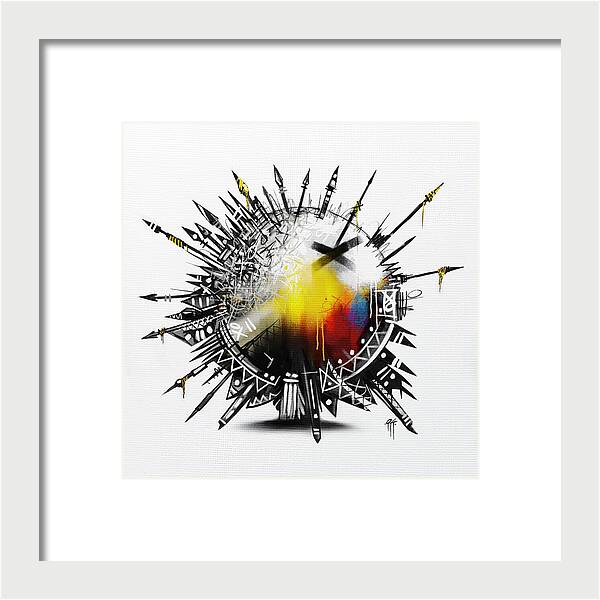 Abstract Earth 001 - Framed Print