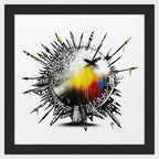 Abstract Earth 001 - Framed Print