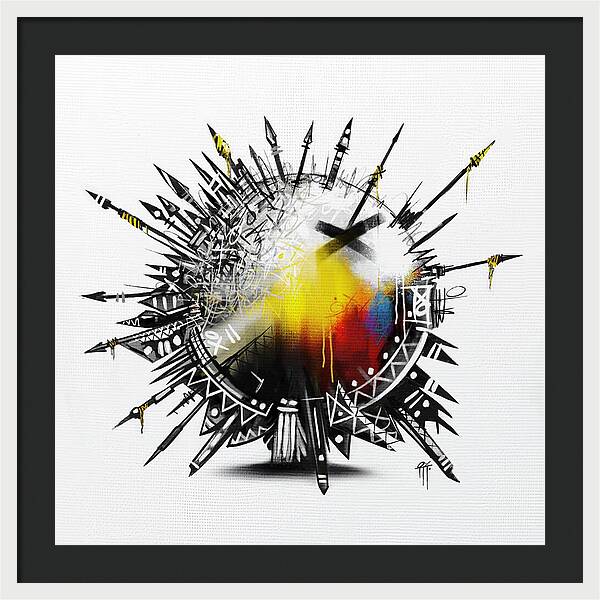 Abstract Earth 001 - Framed Print