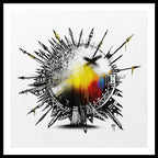 Abstract Earth 001 - Framed Print