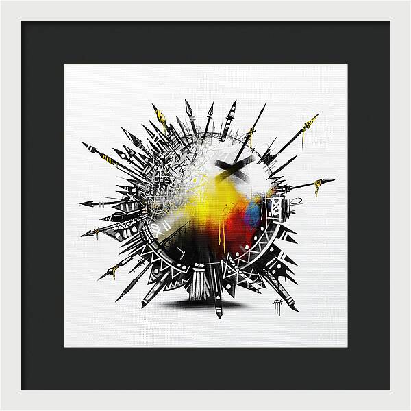 Abstract Earth 001 - Framed Print