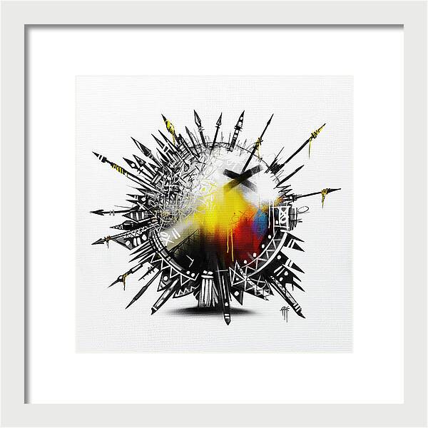 Abstract Earth 001 - Framed Print