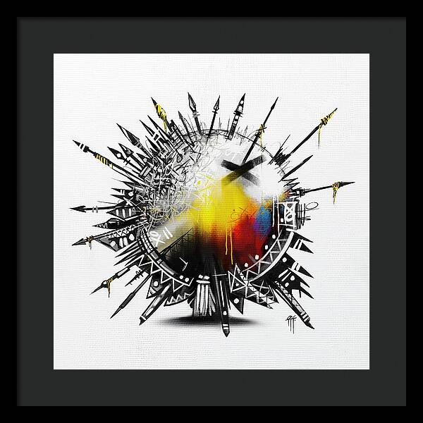 Abstract Earth 001 - Framed Print