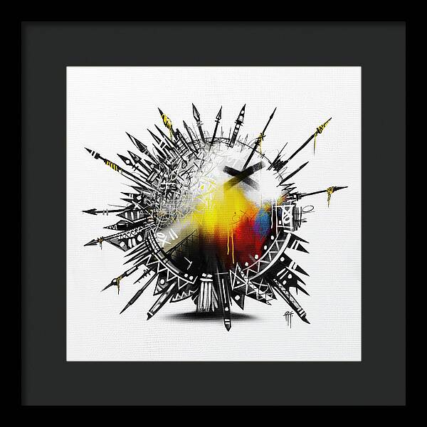 Abstract Earth 001 - Framed Print