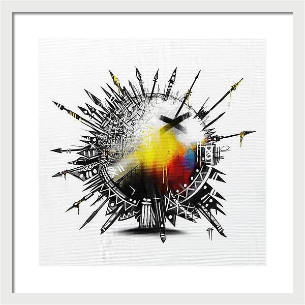 Abstract Earth 001 - Framed Print