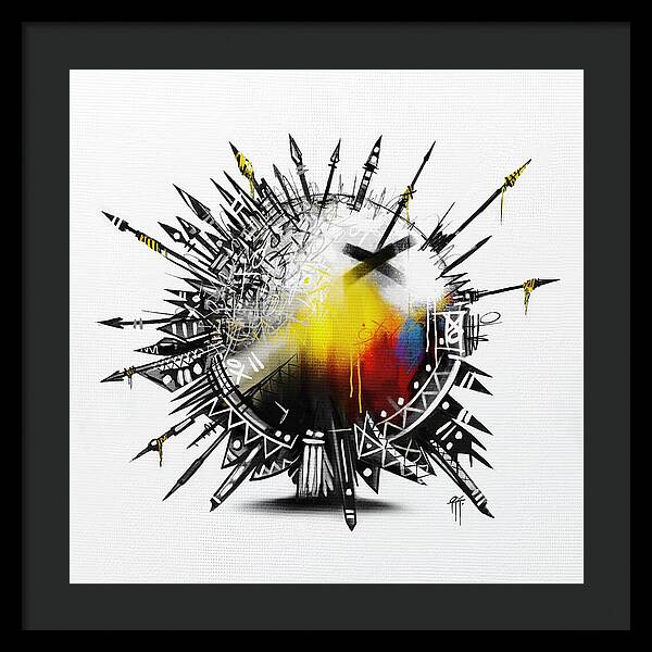 Abstract Earth 001 - Framed Print
