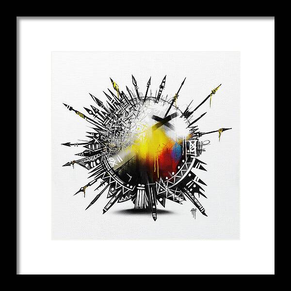 Abstract Earth 001 - Framed Print