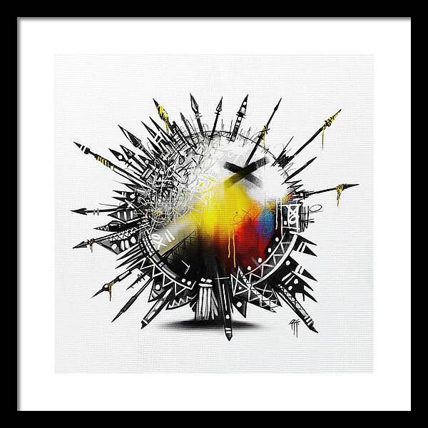 Abstract Earth 001 - Framed Print
