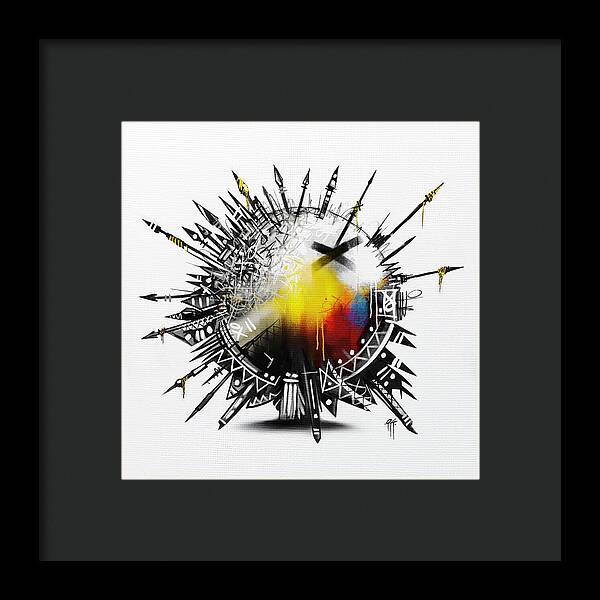 Abstract Earth 001 - Framed Print