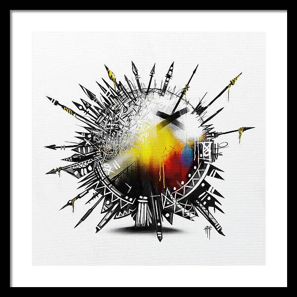 Abstract Earth 001 - Framed Print