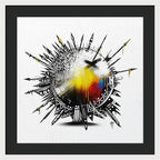 Abstract Earth 001 - Framed Print