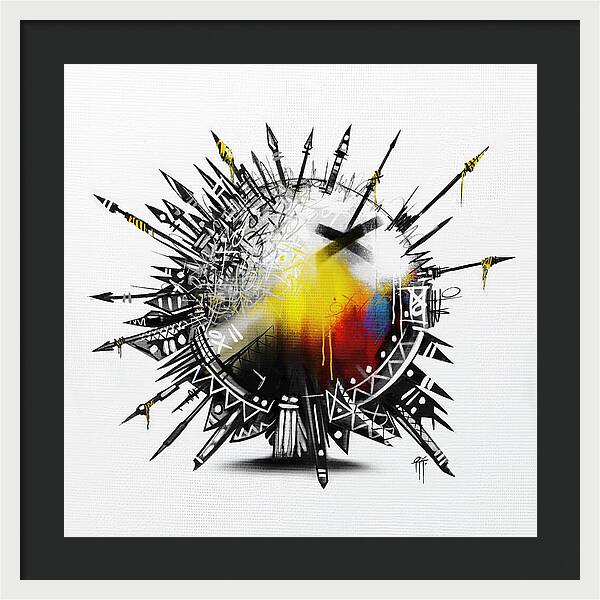 Abstract Earth 001 - Framed Print