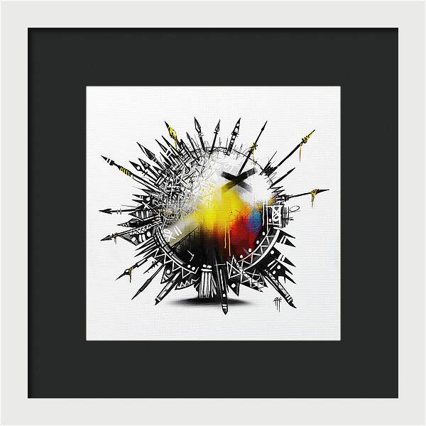 Abstract Earth 001 - Framed Print