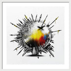 Abstract Earth 001 - Framed Print