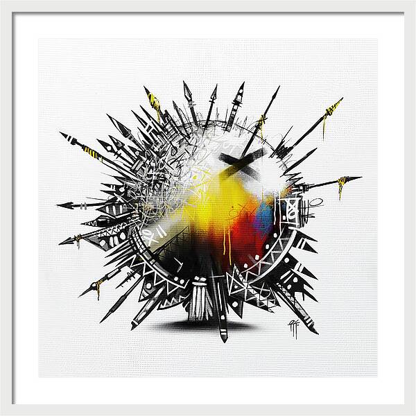 Abstract Earth 001 - Framed Print