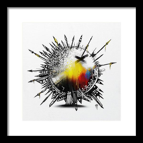 Abstract Earth 001 - Framed Print