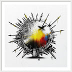 Abstract Earth 001 - Framed Print