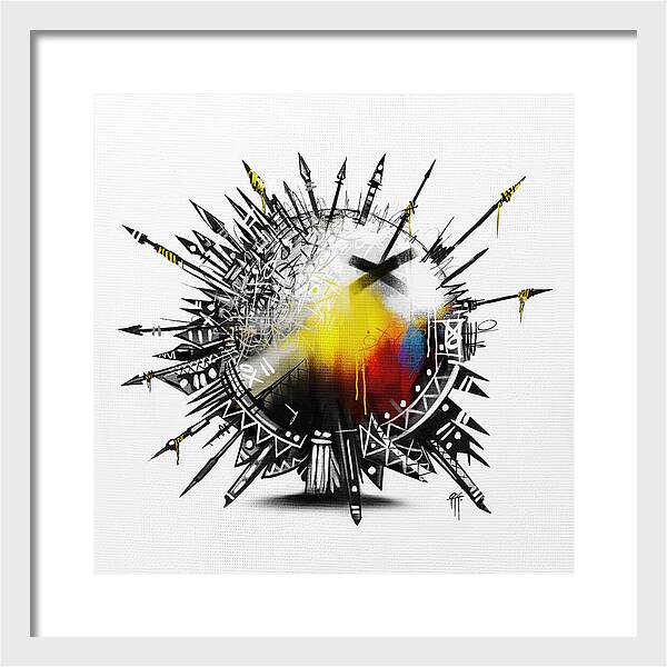 Abstract Earth 001 - Framed Print