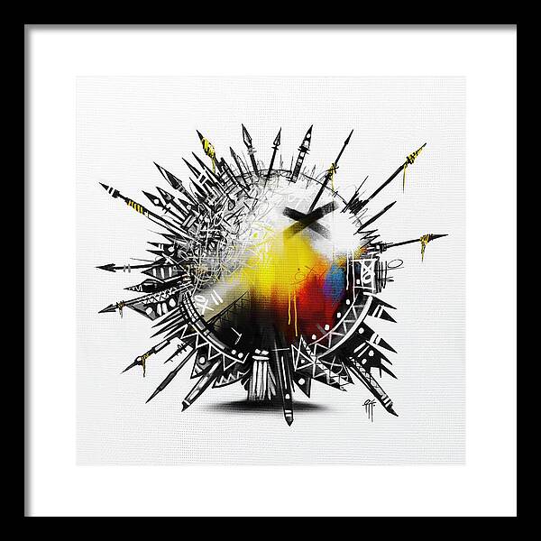Abstract Earth 001 - Framed Print
