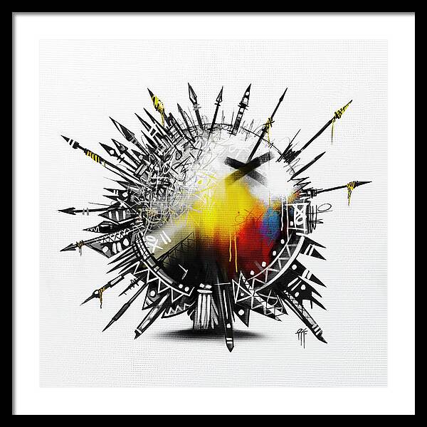 Abstract Earth 001 - Framed Print