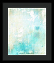 Abstract Teal and Beige 001 - Framed Print