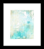 Abstract Teal and Beige 001 - Framed Print