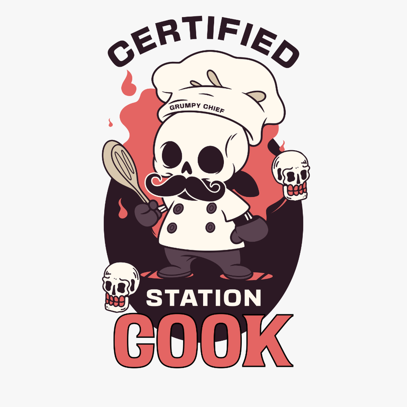 “Certified Station Cook” Tee (Front)