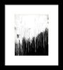 Monochrome Drip Abstract - Framed Print