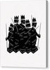 Warriors - Black and White - Canvas Print